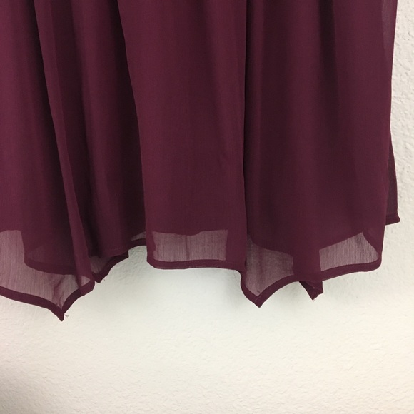 Xhilaration | Burgundy Lace A-Line Dress - Picture 5 of 8